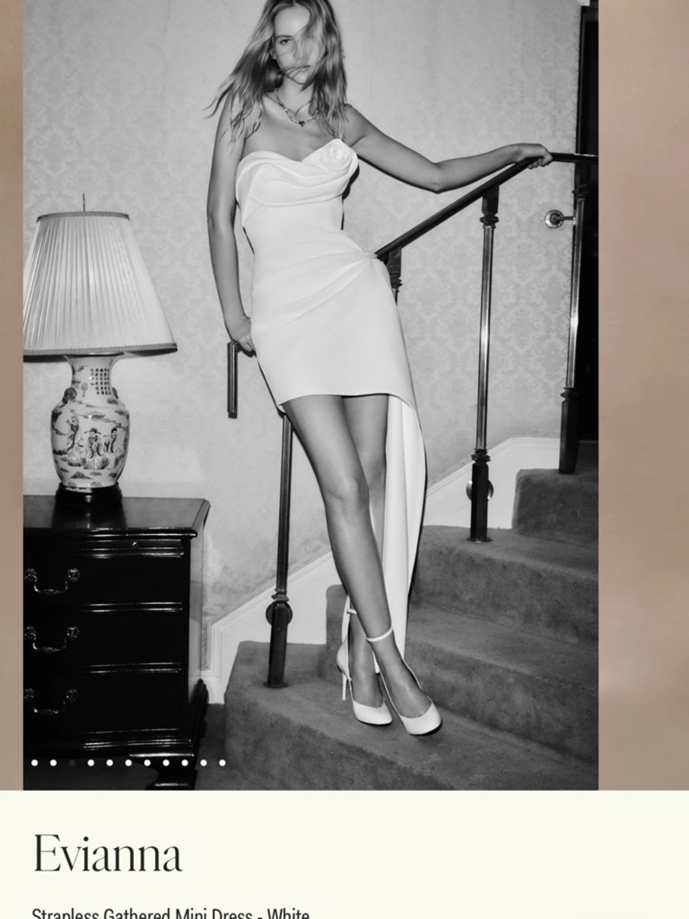 Meshki Evianna White Mini Dress - Picture 4 of 16